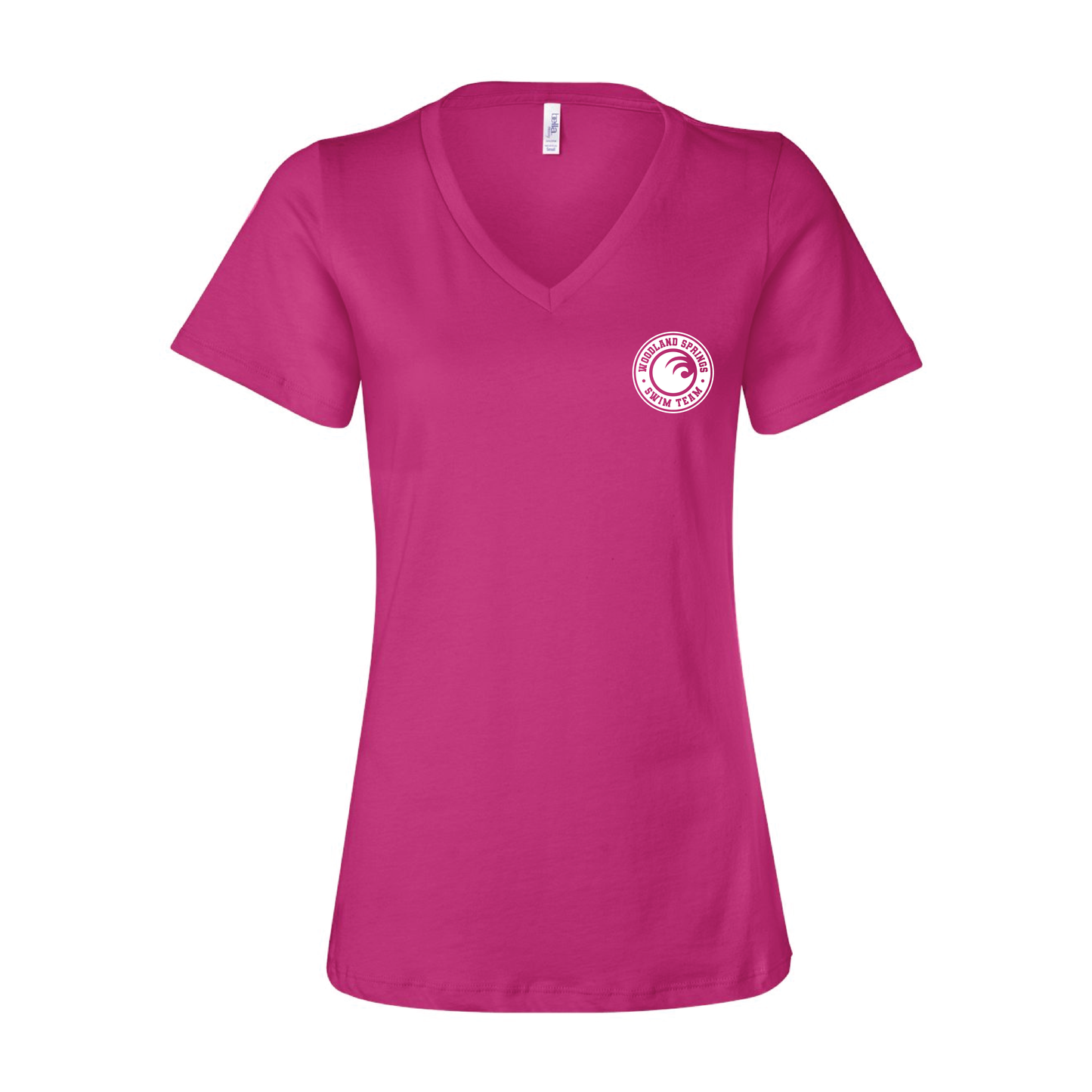 Woodland Springs Swim Team | Ladies' Relaxed Jersey V-Neck T-Shirt