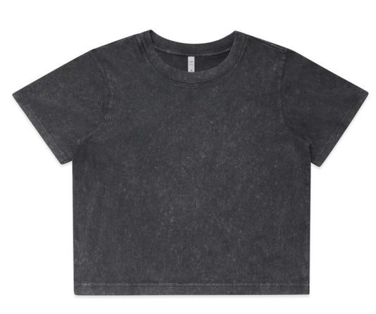 Vivus Live Print - Crop Top - Black Stone