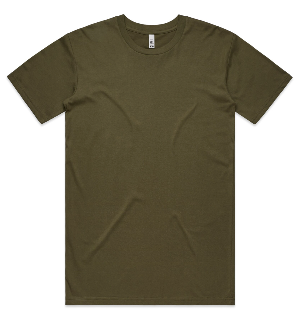 50 Screen printed As Colour Basic Tees | Up to 3 Color Imprint