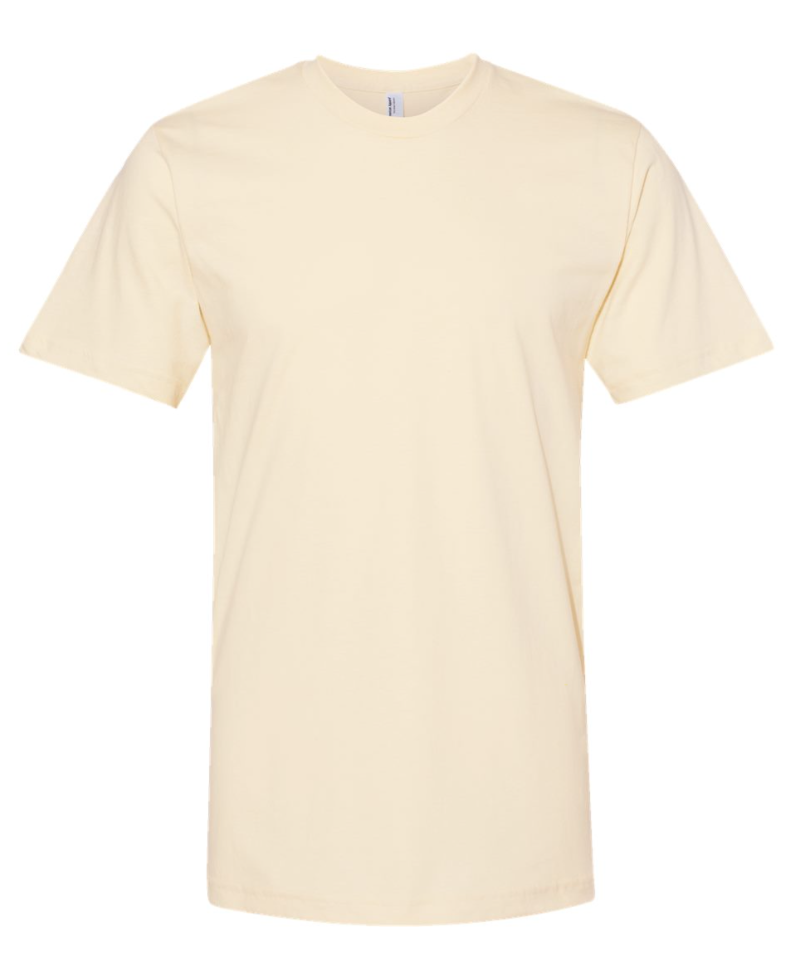 50 Screen printed American Apparel Fine Jersey | Up to 3 Color Imprint