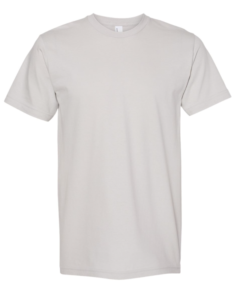 50 Screen printed American Apparel Fine Jersey | Up to 3 Color Imprint