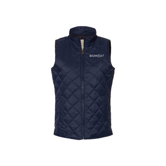 BiomEdit Logo: Weatherproof - Women's Vintage Diamond Quilted Vest