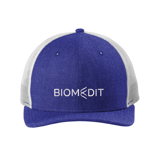 BiomEdit Logo: New Era® Snapback Low Profile Trucker Cap