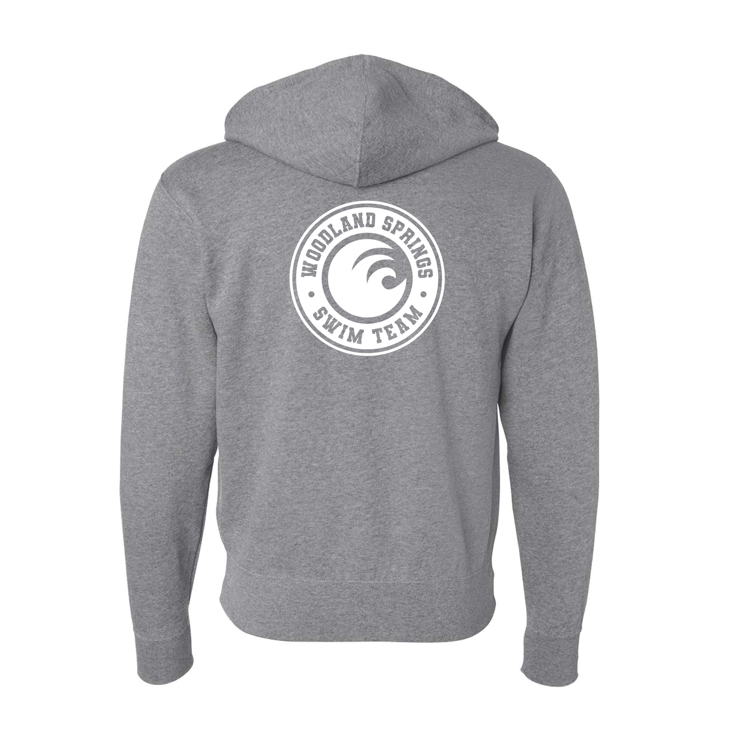 Woodland Springs Swim Team | Full-Zip Hooded Sweatshirt | 2 Colorways