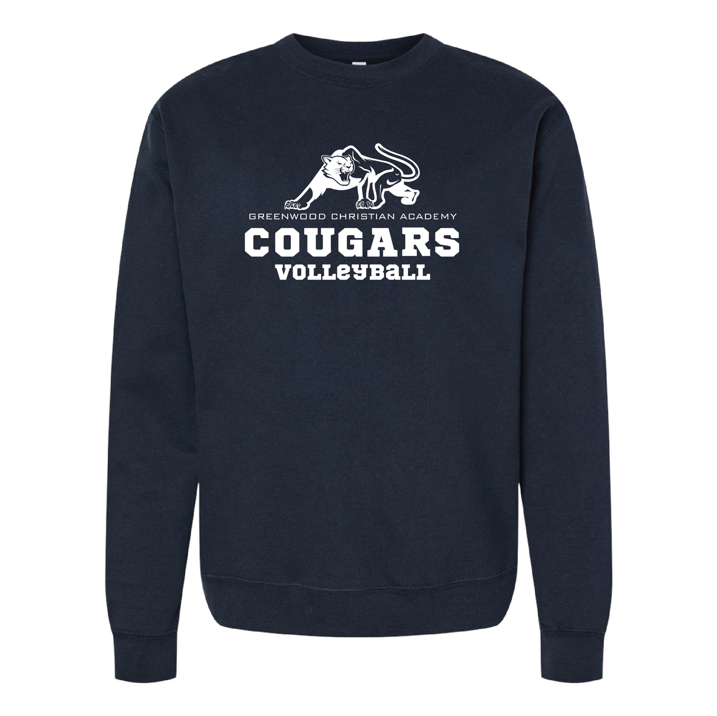 GCA Booster Club - Volleyball - Crew Neck Sweatshirt - 2 Colorways