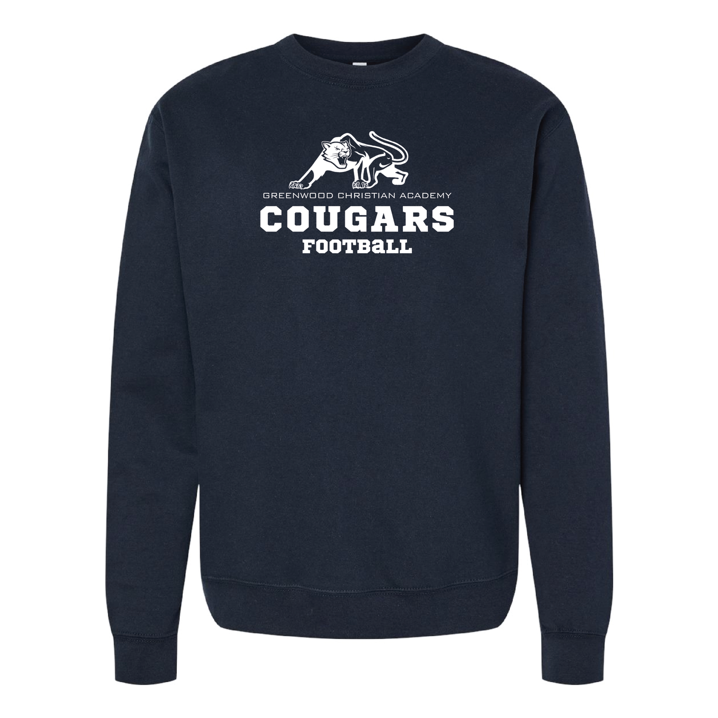 GCA Booster Club - Football - Crew Neck Sweatshirt - 2 Colorways