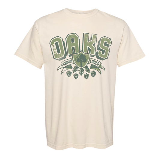 The Oaks Academy Vintage Collegiate T-Shirt - 2 Colorways