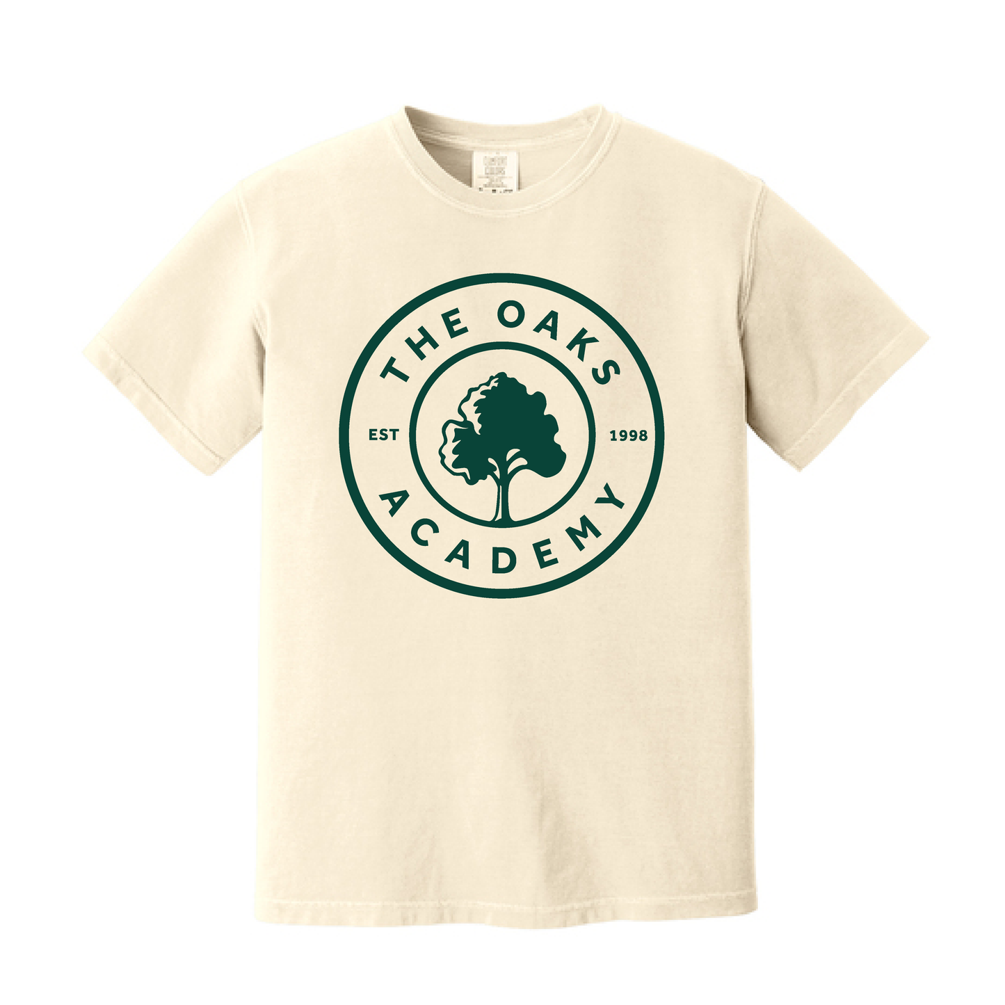 The Oaks Academy - Oaks Logo - Heavyweight Vintage Wash T-Shirt (2 Colorways)