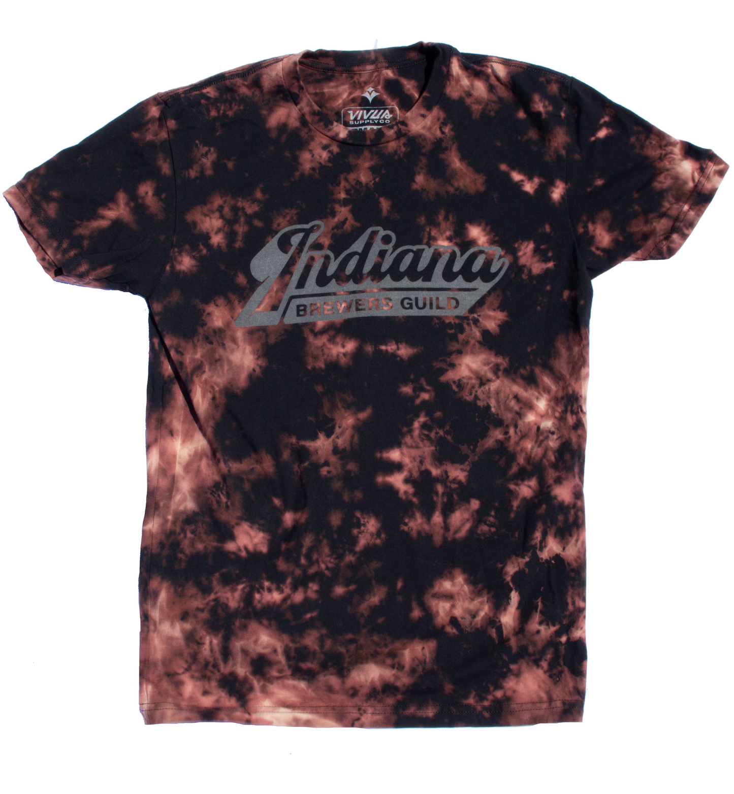 Indiana Brewers Guild - Bleach Dyed Logo T-Shirt