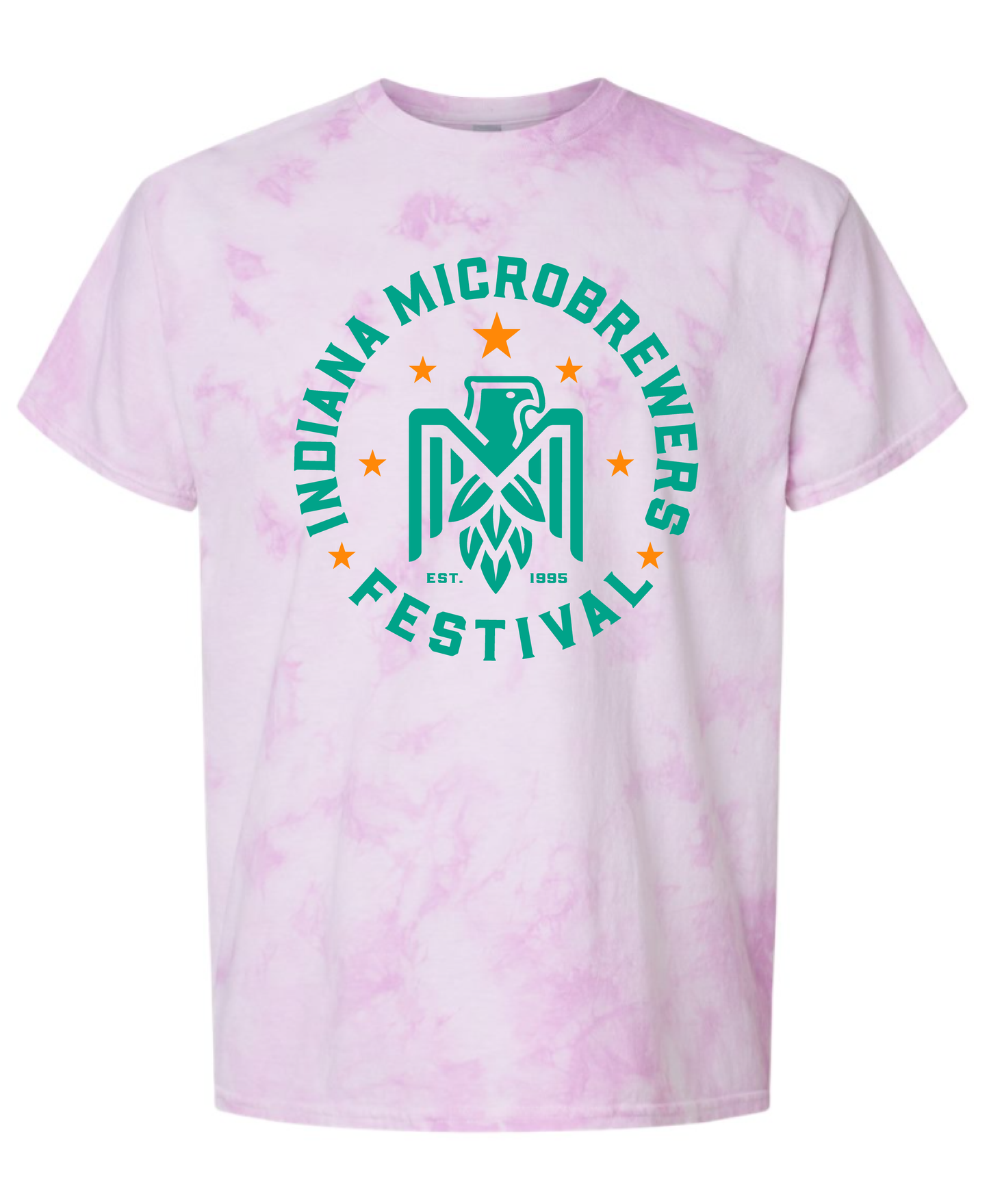 Indiana Brewers Guild - IMF Logo - Tie Dye Pink