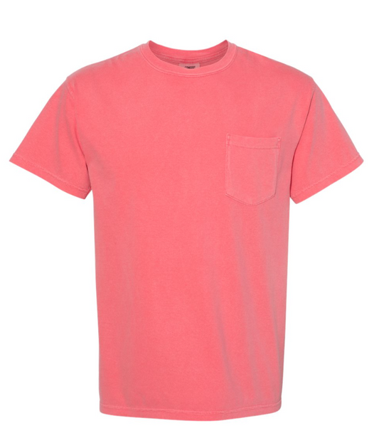 Comfort Color | Garment-Dyed Heavyweight Pocket T-Shirt - 6030 | Back Stock