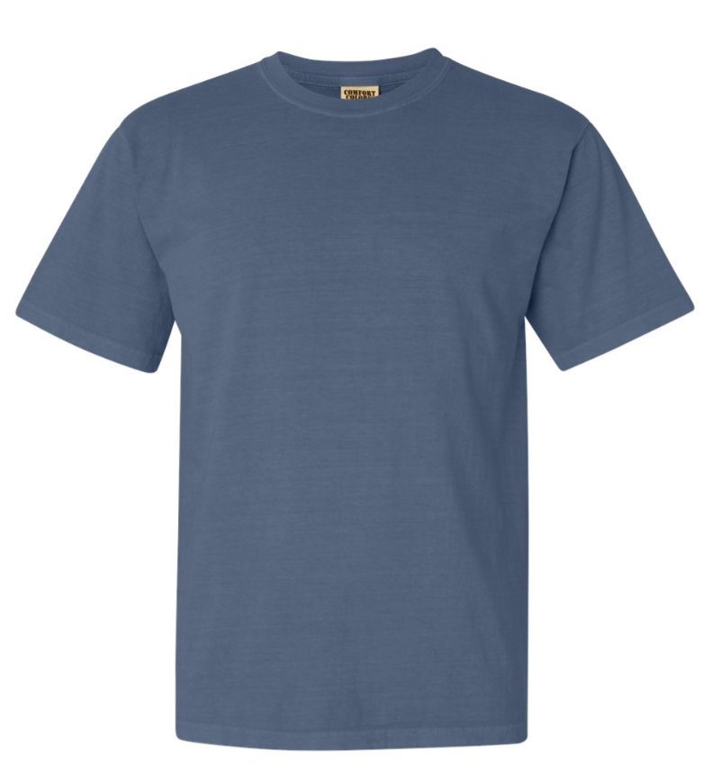 24 Screen printed Comfort Color Garment Dyed T-Shirts | Up to 3 Color Imprint