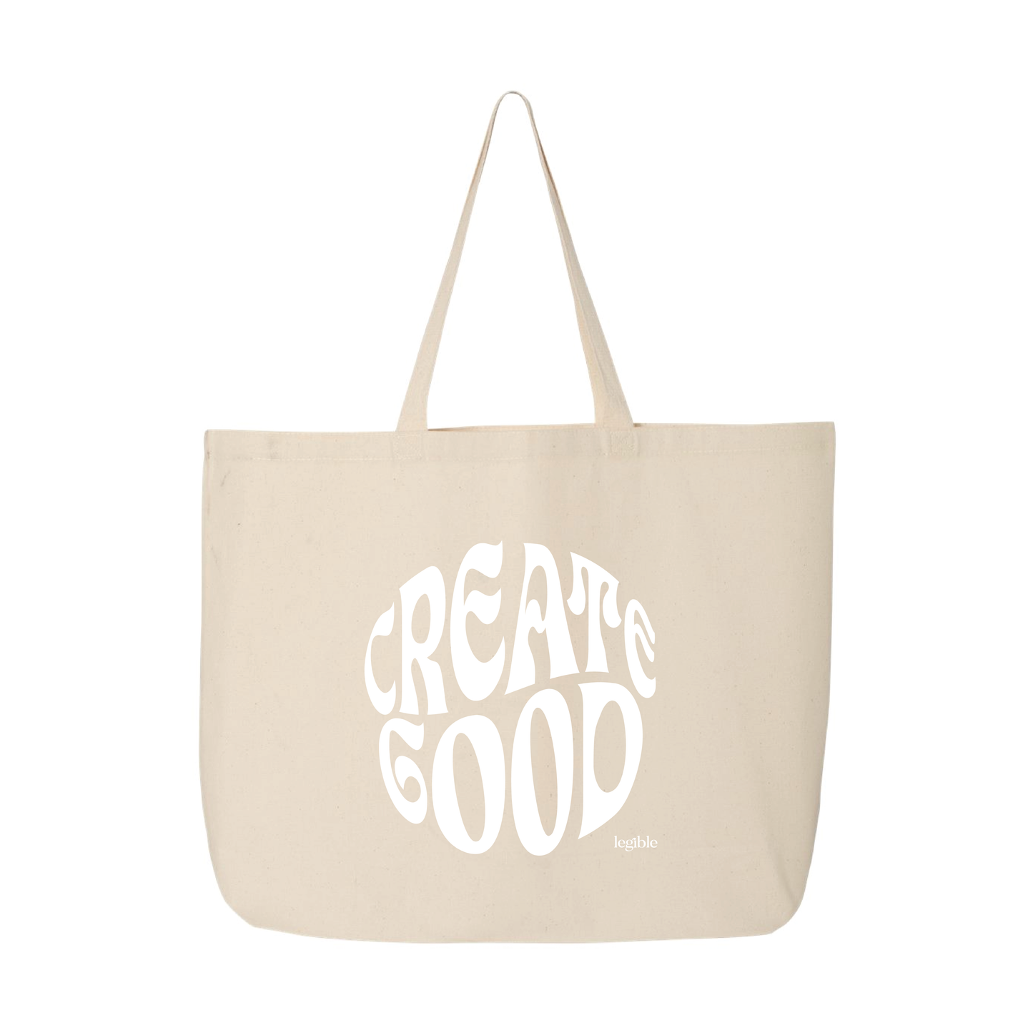 Legible - Create Good - Tote Bag - Multiple Colorways