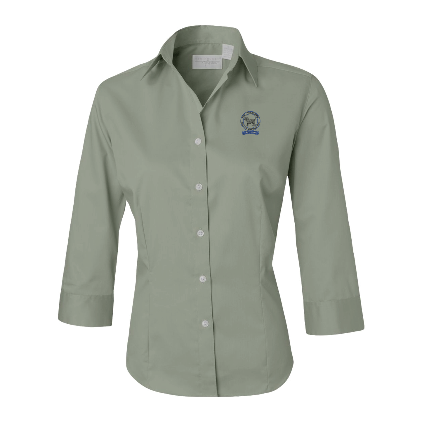 The Otterhound Club - Van Heusen - Women's Three-Quarter Sleeve - Multiple Colorways