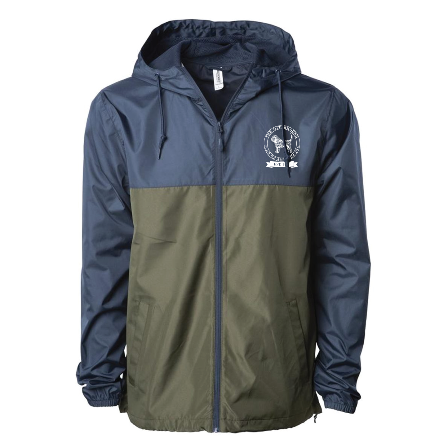 The Otterhound Club - Lightweight Windbreaker Full-Zip Jacket - 2 Colorways