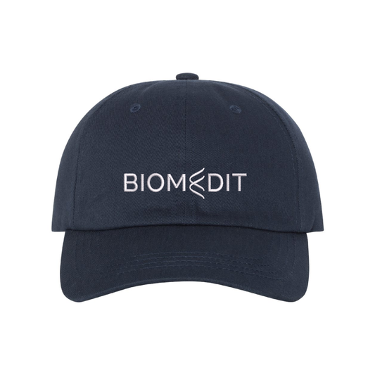 Navy | Dad Hat | BiomEdit Logo