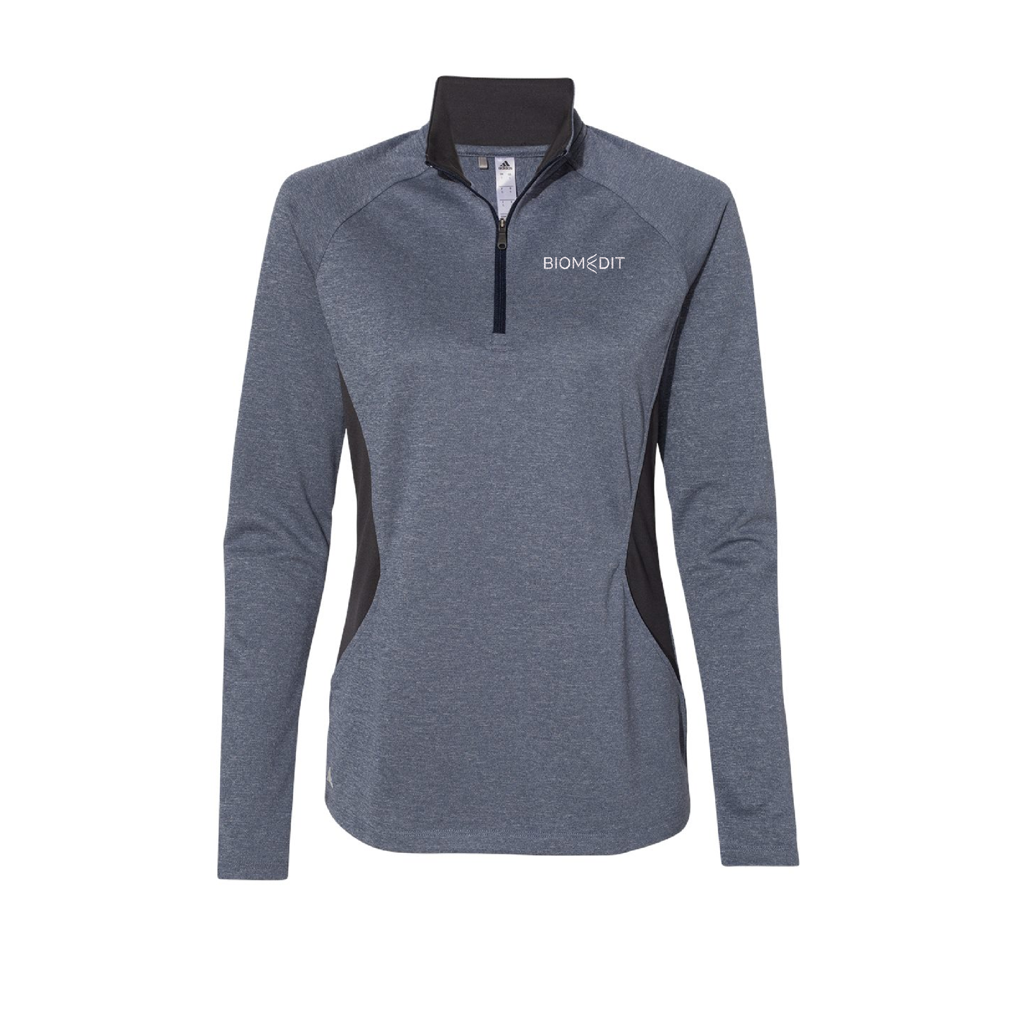 BiomEdit Logo: Adidas Women's Space Dyed Quarter-Zip Pullover