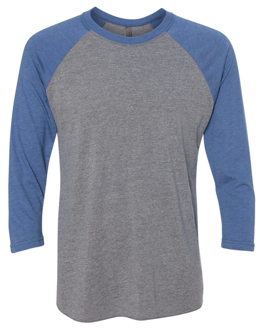 College Park- Unisex Triblend Three-Quarter Sleeve Raglan